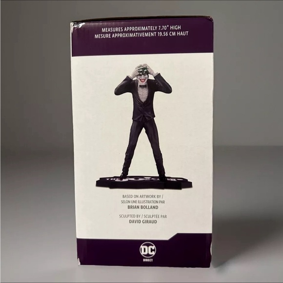 🃏The Joker Purple Craze by Brian Bolland (DC Direct) 7" Resin Statue ltd ed NIB - Picture 2 of 8